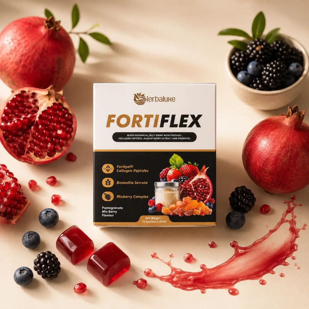 Kotak Fortiflex rasa Pomegranate Mix Berry
